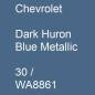 Preview: Chevrolet, Dark Huron Blue Metallic, 30 / WA8861.